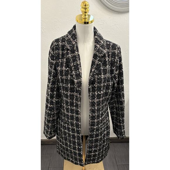 Abercrombie & Fitch Jackets & Blazers - Abercrombie & Fitch Women’s Black Tweed Coat Size Medium NWT